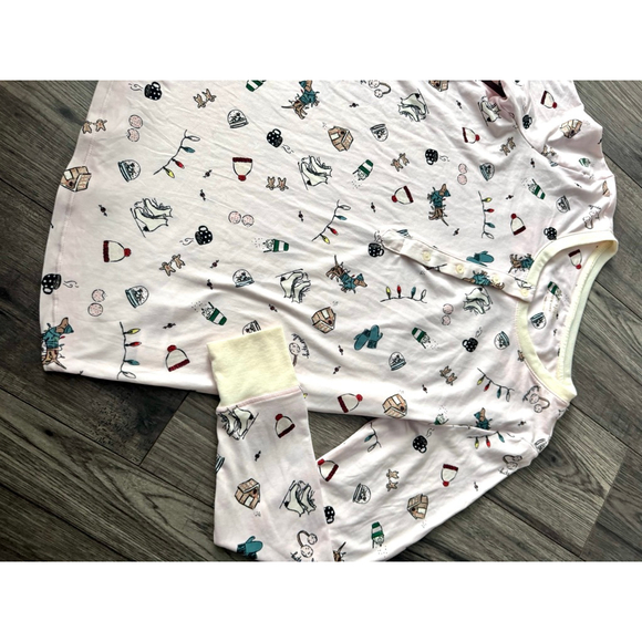 Kate Spade Henley Pajama Shirt Holiday Daushaunds Print Size Small $99 - Picture 3 of 10